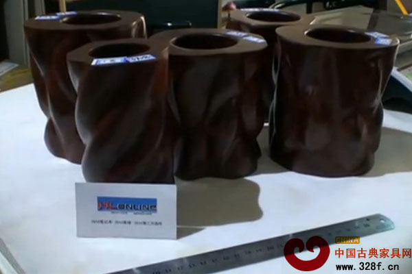 微凹黃檀筆筒鑒賞（視頻）