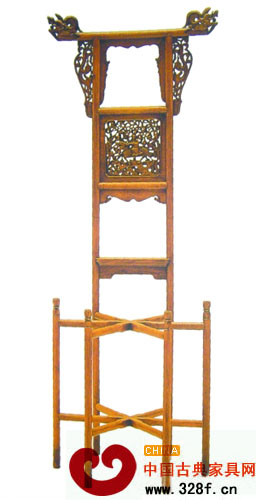 明式家具多種手法雕吉祥圖