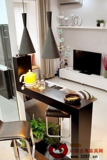 中式風格客廳屏風隔斷效果圖