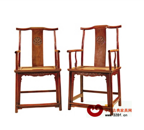 明末 黃花梨雕龍紋四出頭官帽椅成對(duì) 明末 黃花梨雕龍紋四出頭官帽椅成對(duì)