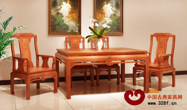 東成紅木9月名家具展主打展品——荷韻餐臺 東成紅木9月名家具展主打展品——荷韻餐臺