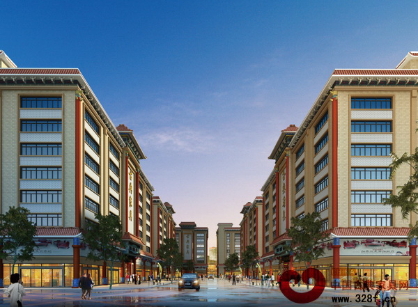 南華紅木家具產(chǎn)業(yè)園部分建筑效果圖 南華紅木家具產(chǎn)業(yè)園部分建筑效果圖