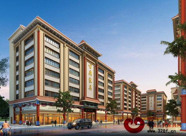 南華紅木家具產(chǎn)業(yè)園部分建筑效果圖 南華紅木家具產(chǎn)業(yè)園部分建筑效果圖