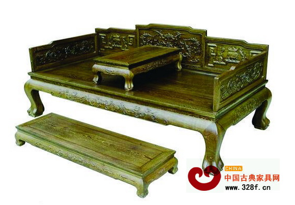 “穿越”系列的黑檀羅漢床 “穿越”系列的黑檀羅漢床