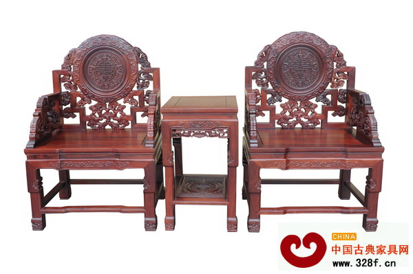 興成紅木——寶座三件套 興成紅木——寶座三件套