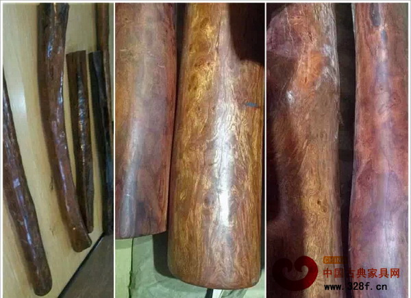 用來冒充海南黃花梨的非洲雜木 用來冒充海南黃花梨的非洲雜木