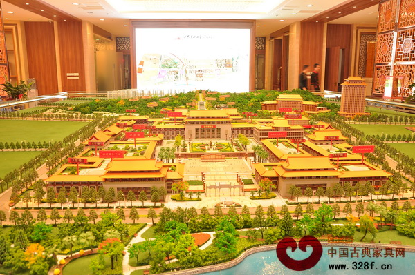 中國古典工藝博覽城全景沙盤 中國古典工藝博覽城全景沙盤