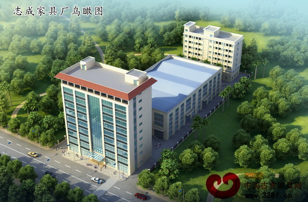志成紅木新工廠外觀效果圖 志成紅木新工廠外觀效果圖