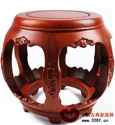 紅木鼓凳 紅木鼓凳