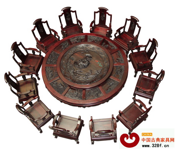振宇紅木——團團圓圓大圓臺