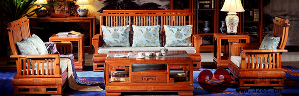 志成紅木緬花客廳系列