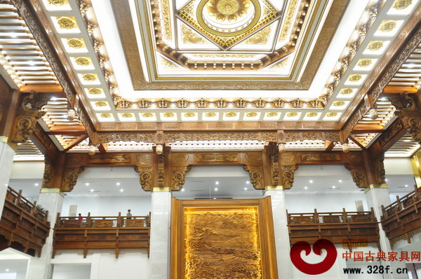 中國木雕博物館氣勢恢宏的大堂一角 中國木雕博物館氣勢恢宏的大堂一角