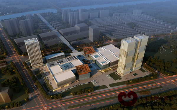 中國木雕文化博覽城A地塊鳥瞰圖 中國木雕文化博覽城A地塊鳥瞰圖