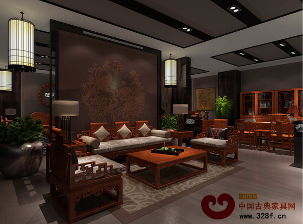 明堂紅木3月名家具展展館內(nèi)景效果圖