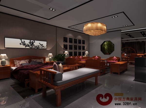 明堂紅木3月名家具展展館內(nèi)景效果圖
