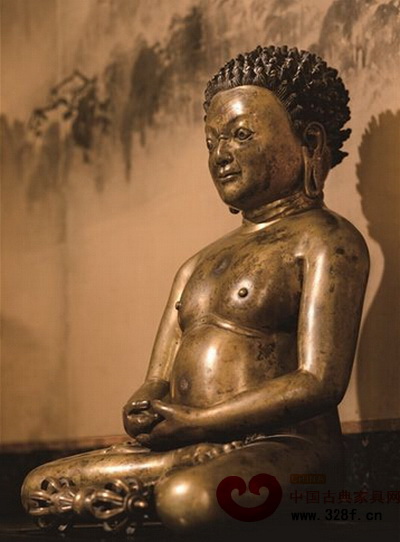 西藏銅瑜伽士坐像 西藏銅瑜伽士坐像