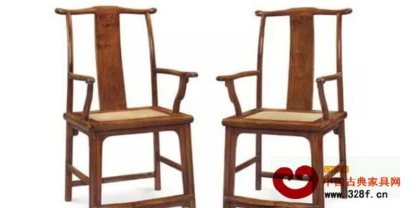 明十七世紀黃花梨四出頭官帽椅一對 明十七世紀黃花梨四出頭官帽椅一對