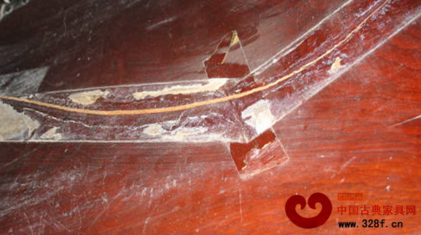 紅木家具面板修補前 紅木家具面板修補前