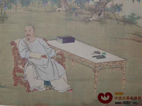 藤蔭讀書圖軸 藤蔭讀書圖軸