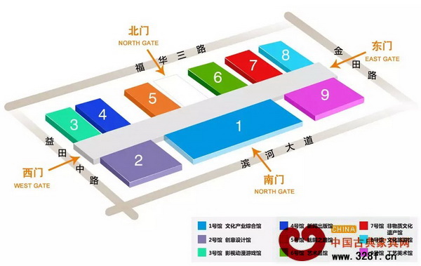 文博會展館分布圖 文博會展館分布圖