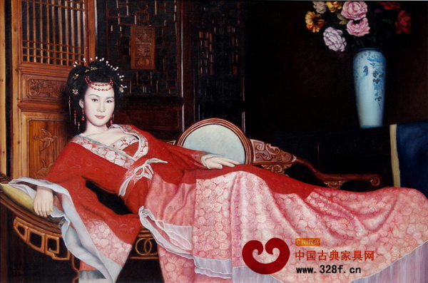 女子慵懶地臥于榻上,盡顯愜意風流之態(tài) 女子慵懶地臥于榻上,盡顯愜意風流之態(tài)