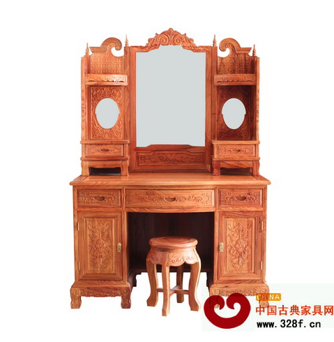 新美紅木——豪華梳妝臺(tái) 新美紅木——豪華梳妝臺(tái)