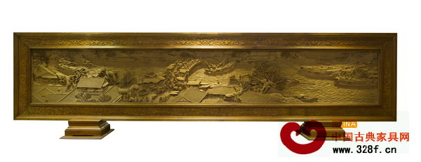 木雕《清明上河圖》屏風(fēng) 木雕《清明上河圖》屏風(fēng)