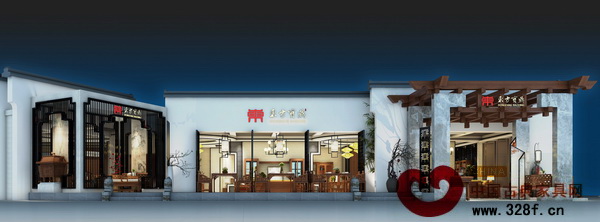 東方寶鼎東莞名家具展展廳外觀效果圖