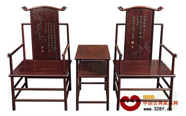 華夏一品——大紅酸枝靈芝禪椅