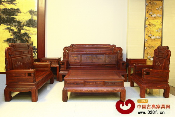 木緣紅木——小葉紅檀精品《102沙發(fā)》 木緣紅木——小葉紅檀精品《102沙發(fā)》