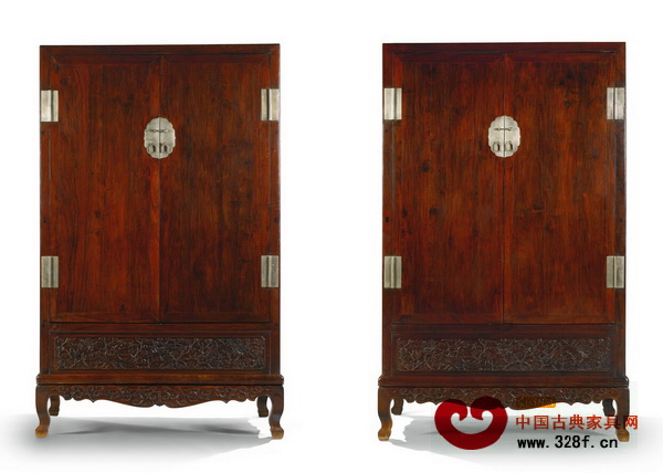 黃花梨方角立柜（一對(duì)）