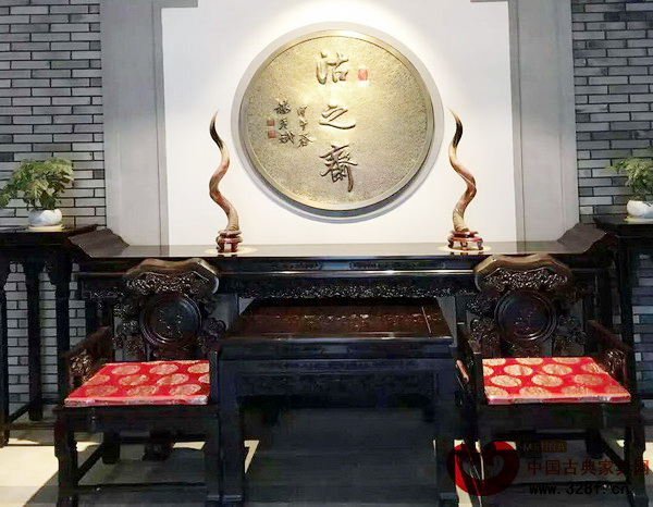 沽之齋紅木展廳內(nèi)景