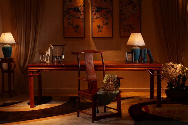 純本森活紅木——明式大畫案