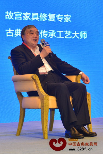 江蘇南通永琦紫檀藝術珍品館館長顧永琦在論壇上分享他對傳承的看法