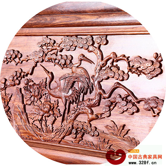 清藝居3D浮雕技術(shù)雕出的鶴栩栩如生，動人心弦