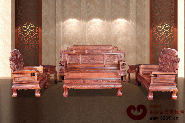 清藝居選送的作品“鶴舞千祥沙發(fā)”