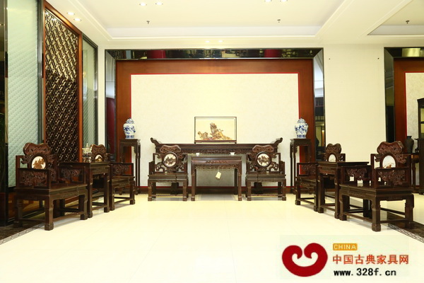 波記家具《小葉紫檀·靈芝中堂》 