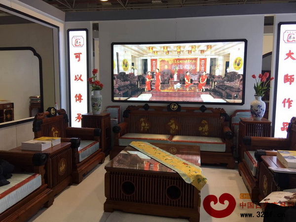 明清居在東莞名家具展的展廳圖