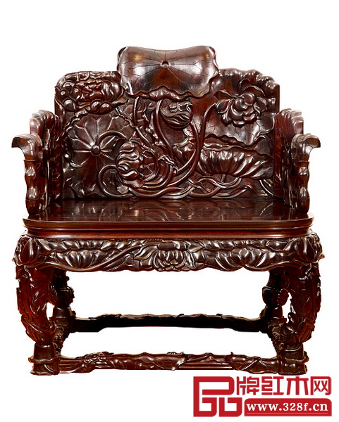 陳戴青作品《小葉紫檀蓮花寶座》 陳戴青作品《小葉紫檀蓮花寶座》