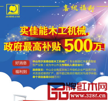 中山企業(yè)購買佳能木工機(jī)械,將獲得政府豐厚補(bǔ)貼 中山企業(yè)購買佳能木工機(jī)械,將獲得政府豐厚補(bǔ)貼