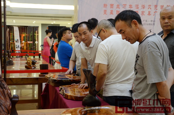 嘉賓們正在近距離賞鑒新西蘭萬年沼澤貝殼琥珀神木 嘉賓們正在近距離賞鑒新西蘭萬年沼澤貝殼琥珀神木