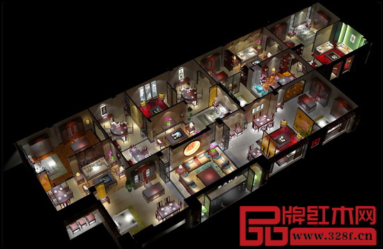 興成紅木樣板店效果圖 興成紅木樣板店效果圖