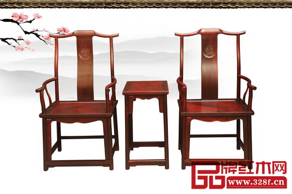 軒禾殿紅木——老撾大紅酸枝官帽椅 軒禾殿紅木——老撾大紅酸枝官帽椅