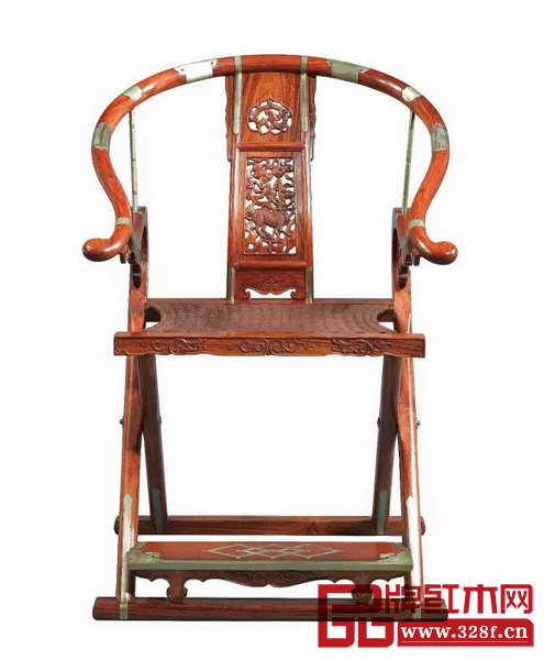 區(qū)氏臻品大紅酸枝交椅 區(qū)氏臻品大紅酸枝交椅