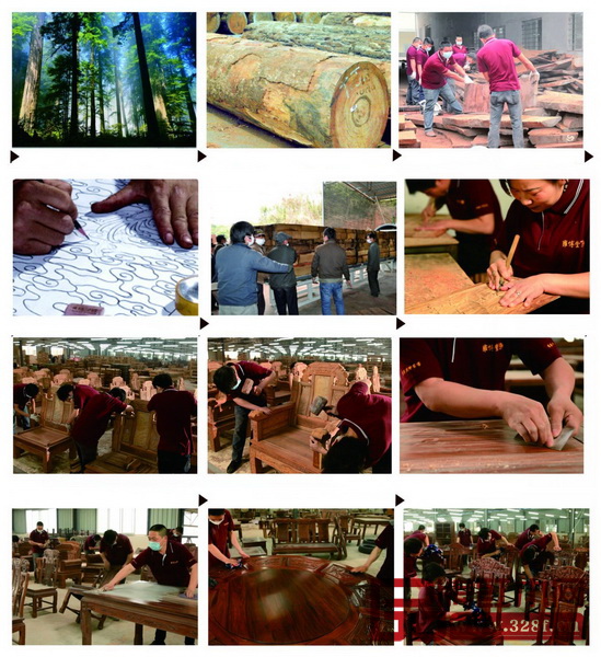 雍博堂紅木家具工藝制作流程