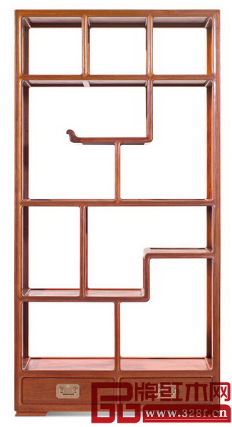 國壽紅木新明式家具——世外桃源博古架 國壽紅木新明式家具——世外桃源博古架
