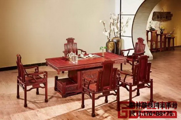 水雨軒——《東非酸枝鴻運(yùn)茶臺(tái)》 水雨軒——《東非酸枝鴻運(yùn)茶臺(tái)》