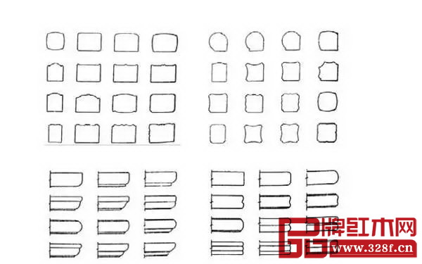 明式家具常見的線形 明式家具常見的線形