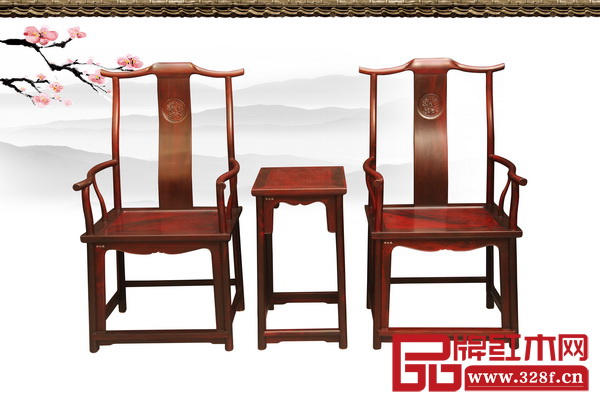 軒禾殿紅木——老撾大紅酸枝官帽椅 軒禾殿紅木——老撾大紅酸枝官帽椅