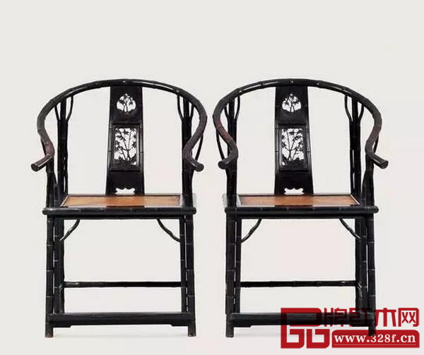 紫檀竹節(jié)圈椅 紫檀竹節(jié)圈椅